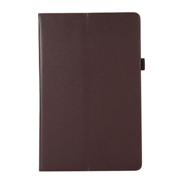 Vikbart fodral med Lichi-textur för Lenovo Tab M10 Plus (Gen 3) - Brun Brun