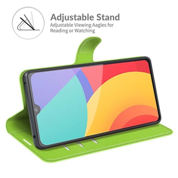 Klassisk Alcatel 1L (2021) flip etui - Grøn Green