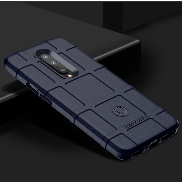 OnePlus 7 Pro firkantet gitter cover - blå Blue