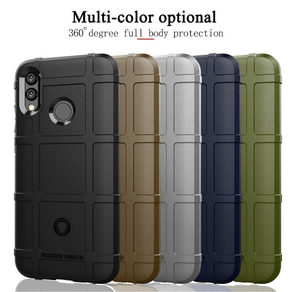 Rugged Shield Huawei P Smart 2019 deksel - Svart Black