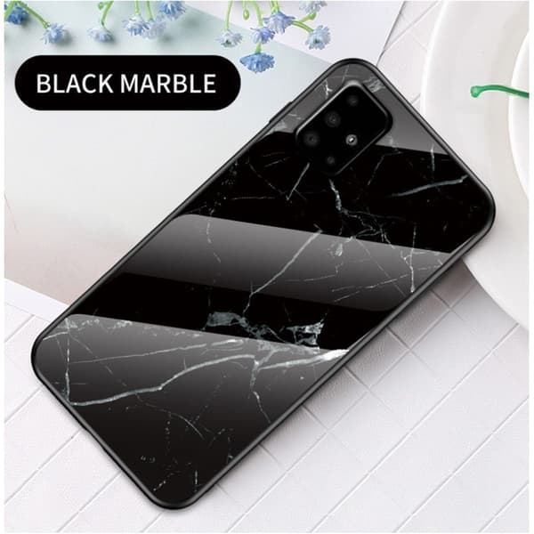 Fantasy Marble Samsung Galaxy A71 deksel - Svart Black