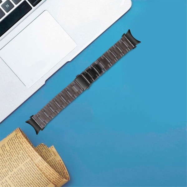 Cool resin style watch strap for Samsung Galaxy Watch 4 - Transp Svart