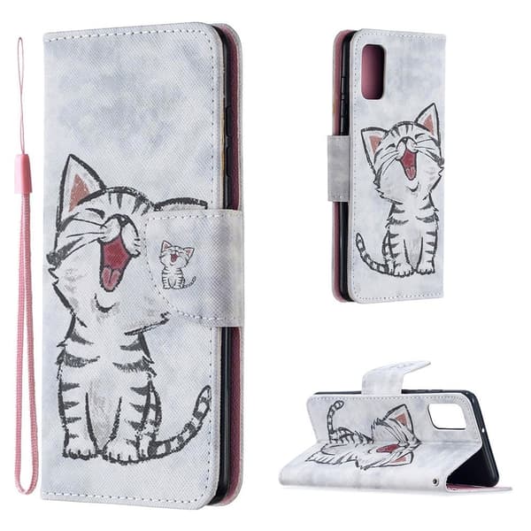 Wonderland Samsung Galaxy A72 5G Flip etui - Kat Silver grey