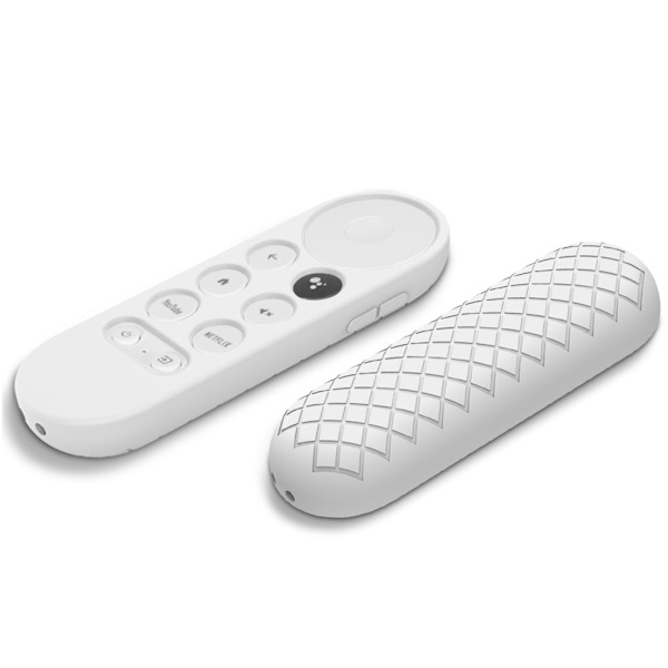 Google Chromecast 2020 TV-silikonskydd - Vit Vit
