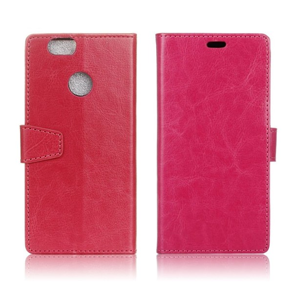 Hamsun Huawei Nova Läderfodral - Varm Rosa Rosa