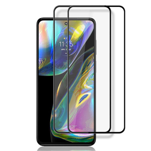 2 stk AMORUS ekstra stærk skærmbeskyttelse af glas til Motorola Moto G82 Transparent