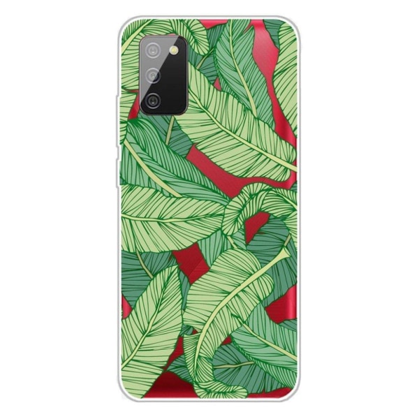 Deco Samsung Galaxy A03s Suojakotelo - Leaves Green