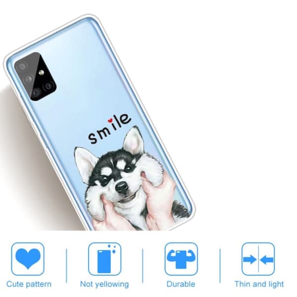 Deco Samsung Galaxy A31 Cover - Hund White
