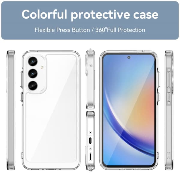 Samsung Galaxy A35 smart telefonskal i akryl - Transparent Transparent