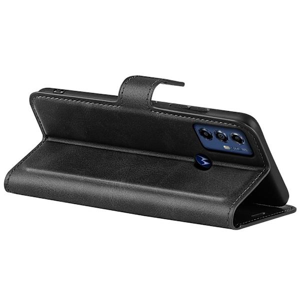 Lompakko Nahkakotelo For Motorola Moto G Play (2023) - Musta Black