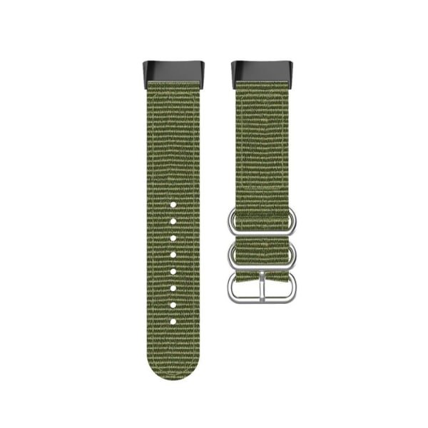 Fitbit Charge 5 klockarmband i elastisk nylon - Militärgrön Grön