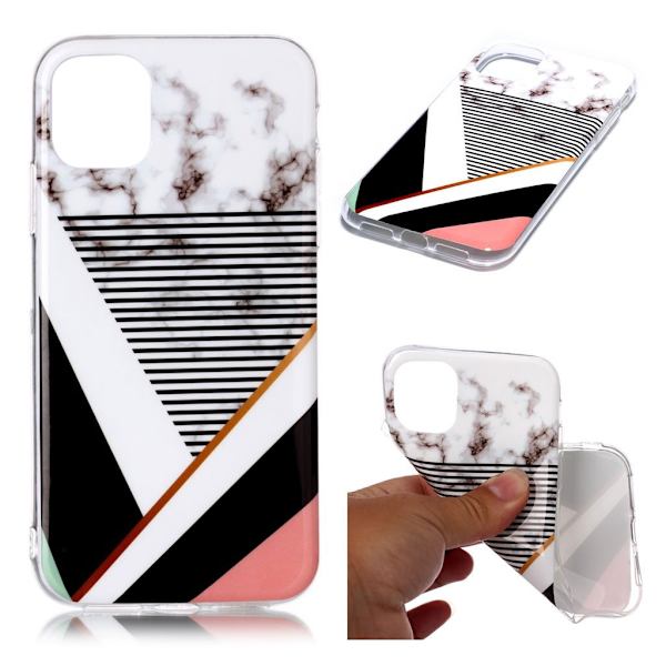Marble design iPhone 11 Pro cover - Marmorstribet Mønster Multicolor