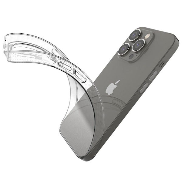 Ultrasmalt transparent fodral för iPhone 14 Pro Transparent