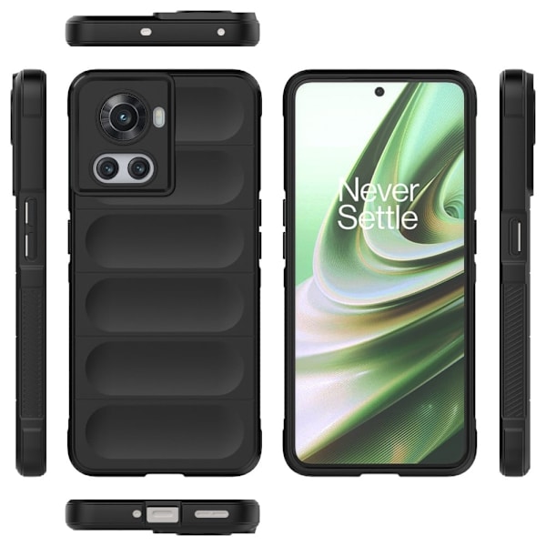 Blødt grebsformet cover til OnePlus 10R / OnePlus Ace - Sort Black