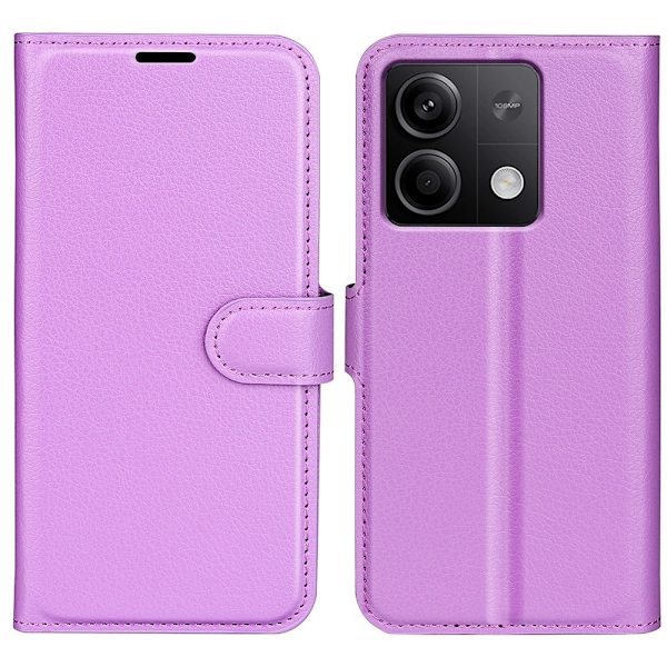 Klassisk Xiaomi Redmi Note 13 Flip Etui - Lilla Purple