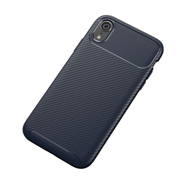 iPhone Xr-kulfiberetui i Beetle-serien - Mørkeblå Blue