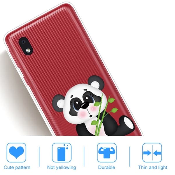 Deco Samsung Galaxy A01 Core skal - Panda Med Bambu Vit