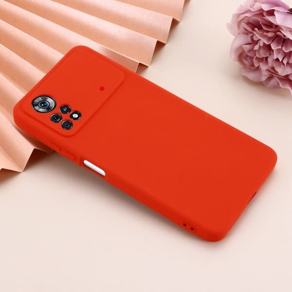 Matte Liquid Xiaomi Poco X4 Pro 5G silikone cover - Rød Red