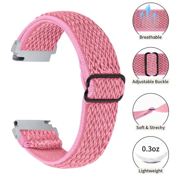 Samsung Galaxy Watch 3 (45mm) / (46mm) elastiskt klockarmband med justerbart spänne - Rosa Rosa