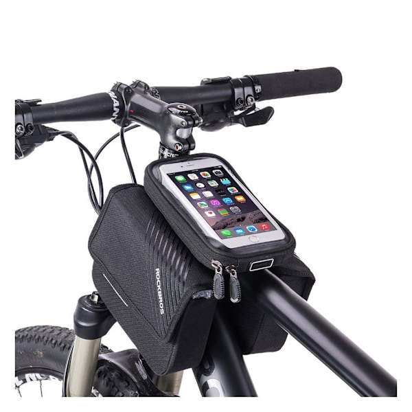 ROCKBROS cykeltaske med touch screen-visning Black