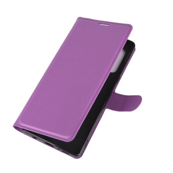 Classic LG Velvet flip case - Purple Purple