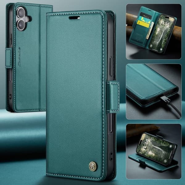 CaseMe iPhone 16 sileä kotelo - Vihreä Green