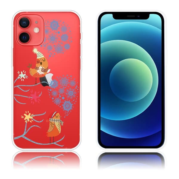 Joulu iPhone 12 Mini tapauksessa - Laulavat Linnut Brown