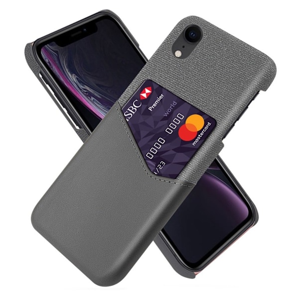 Bofink iPhone Xr Card Kuoret - Harmaa Silver grey