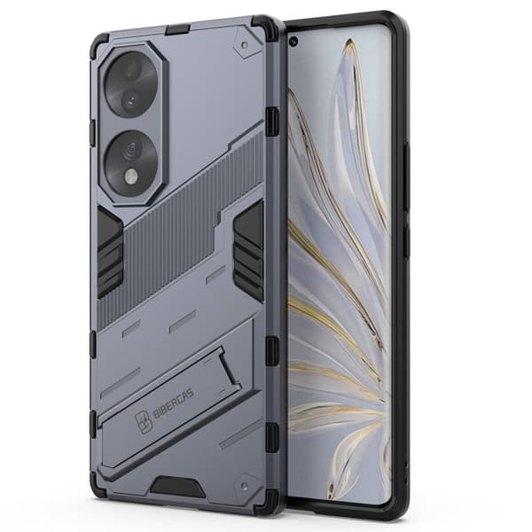 Stødsikker Hybrid Cover med A Moderne Touch til Honor 70 - Mørkeblå Blue