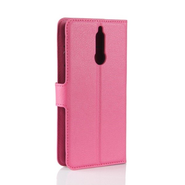 Huawei Mate 10 Lite Etui med Litchi skind - Rosa Pink