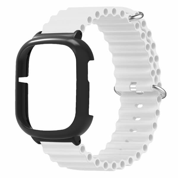 Honor Watch 4 Handledsrem Ersättning Flexibelt armband med klockfodral - Vit Vit