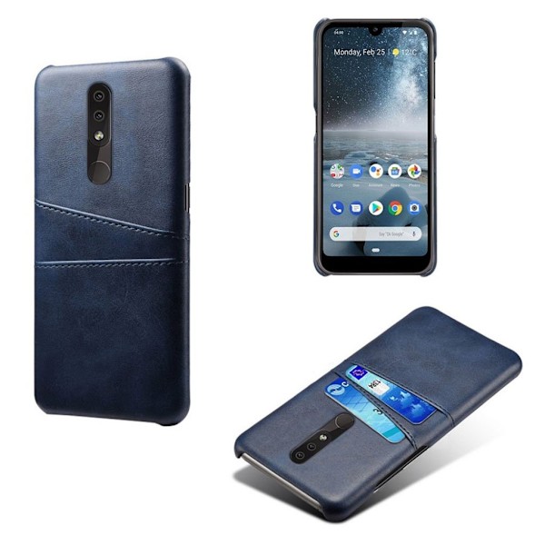 Dual Card Nokia 4,2 case - Mørk Blå Blue