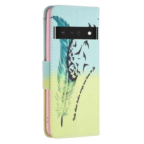 Wonderland Google Pixel 7 Pro flip-etui - Fjær Green