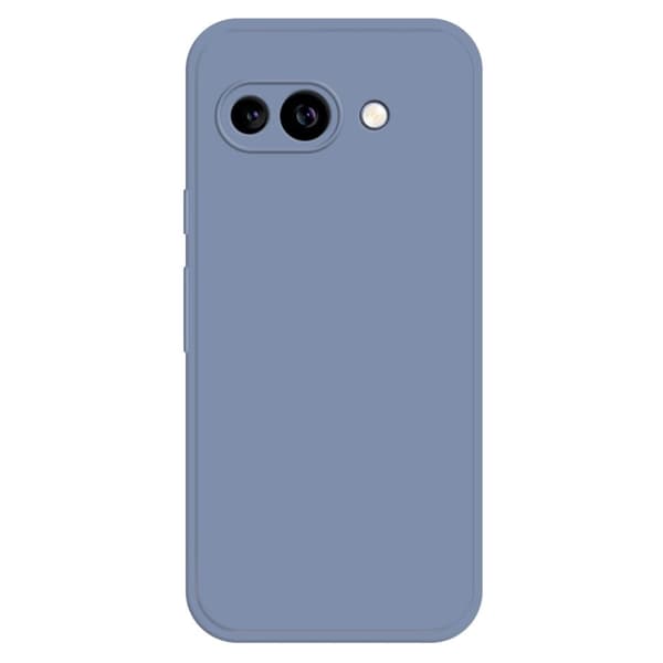 Google Pixel 9a fleksibelt etui med rett kantbeskyttelse Telefondeksel - Lavendelgrå Silver grey