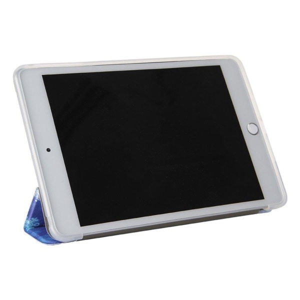 iPad Mini (2019) durable tri-fold pattern leather flip case - Ca Multicolor