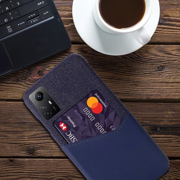 Bofink Xiaomi Redmi Note 12s Card Suojakuori - Sininen Blue
