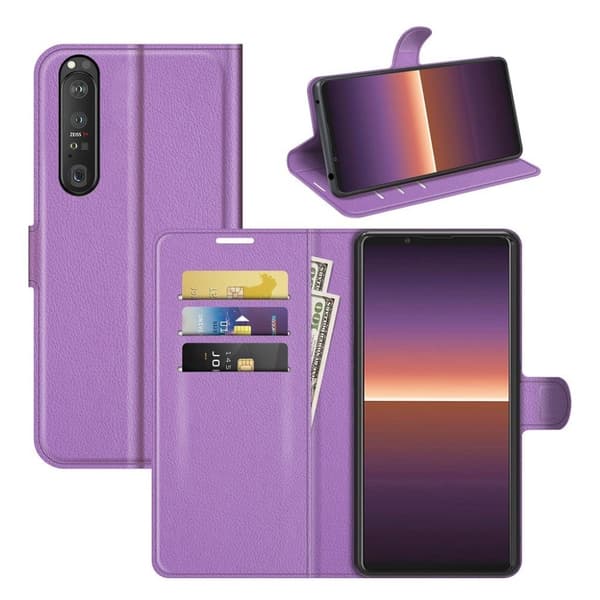 Classic Sony Xperia 1 III Flippetui - Lilla Purple
