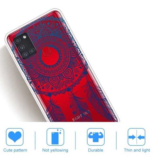 Deco Samsung Galaxy A21s cover - Blå Blue