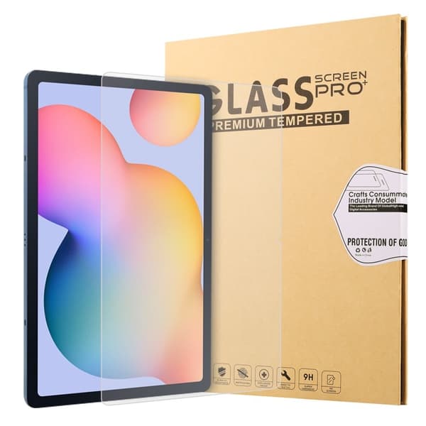 0.3mm Tempered Glass Screen Protector for Samsung Galaxy Tab S9/S7/S8 with Arc Edge Transparent