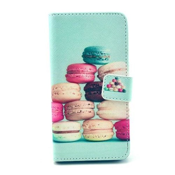 Moberg Samsung Galaxy Alpha Læder Flip Etui - Macarons Multicolor