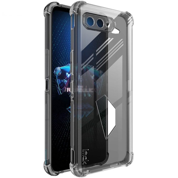 IMAK Airbag-skydd för ASUS ROG Phone 5s / 5 - Genomskinlig Svart Transparent