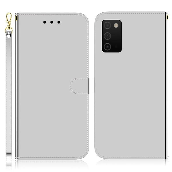 Mirror Samsung Galaxy A03s Flippetui - Sølv Silver grey
