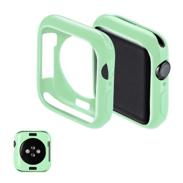 Apple Watch Series 5 40mm simple silikon fodral - cyan Grön