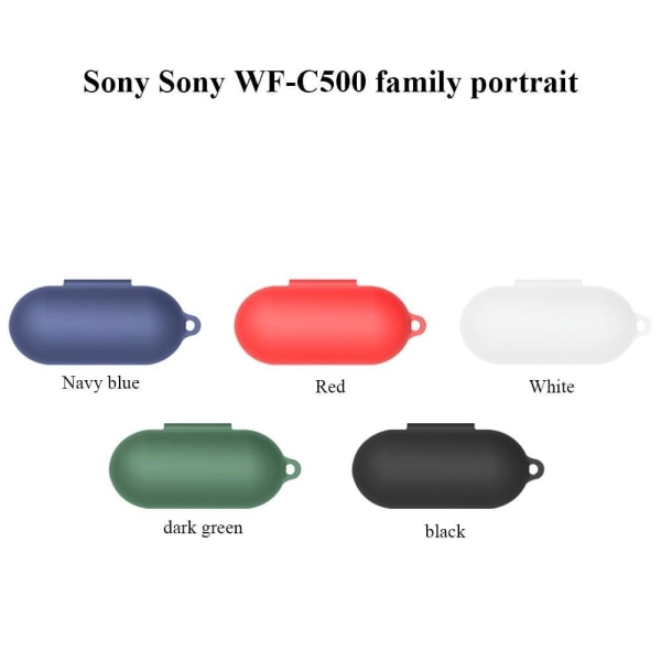 Sony WF-C500 silicone case - Black Svart