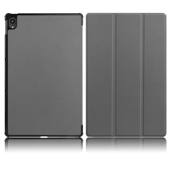 Lenovo Tab P11 Trippelt Lær Flippetui - Grå Silver grey