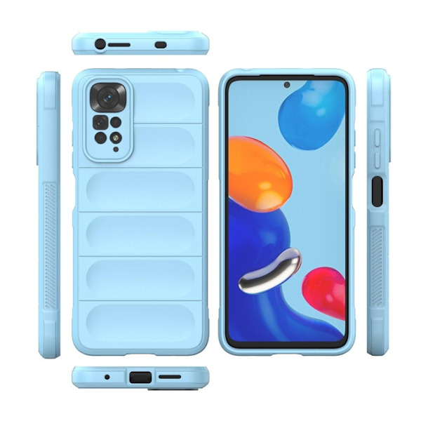 Mjukt greppformat Xiaomi Redmi Note 11S / Xiaomi Redmi Note 11 skal - Blå Blå