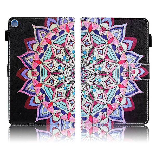 Samsung Galaxy Tab A 8.0 (2019) elegant  læder flip etui - mandala Multicolor