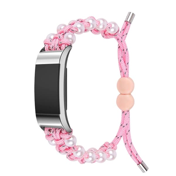 Fitbit Charge 2 snyggt orb nylonarmband - Rosa Rosa