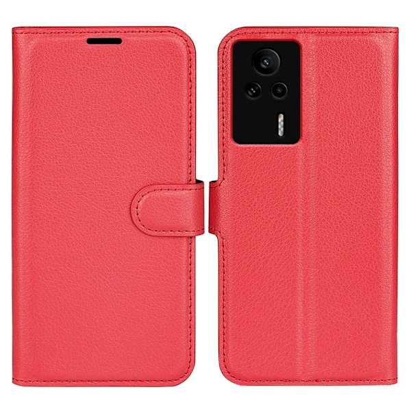 Klassisk Xiaomi Redmi K60E Flip Etui - Rød Red