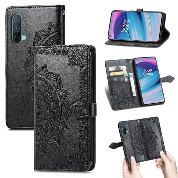 Mandala läder OnePlus Nord CE 5G fodral - Svart Svart